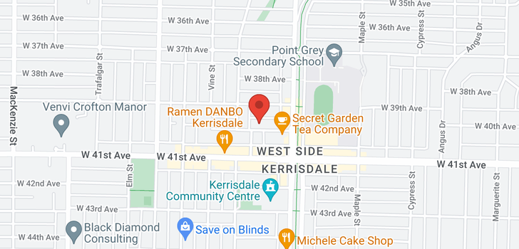map of 503 2165 W 40TH AVENUE